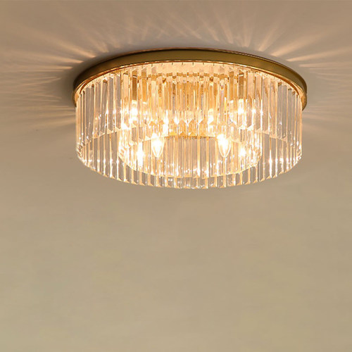 轻奢美式水晶灯客厅吸顶灯简约现代卧室灯2020LED创意餐厅灯具