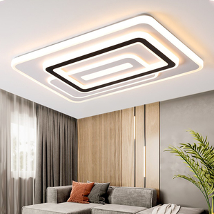 led客厅灯吸顶灯简约现代大气2022年新款 卧室灯书房间长方形灯具