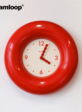 啵乔botro静音钟表挂钟客厅2024新款简约现代T家用桌面时钟挂墙