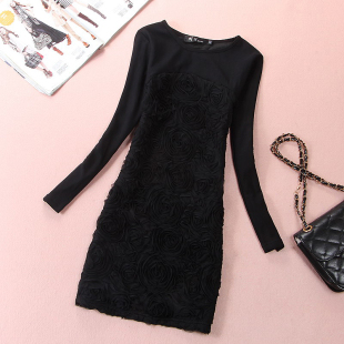 包臀衫 中长款 显瘦打底裙保暖衣 T恤女2020秋冬新款 加绒加厚打底衫