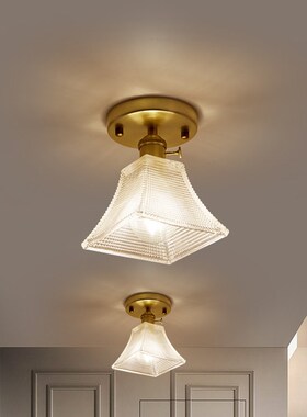 北欧过道吸顶灯LjED创意个性玻璃书房玄关灯现代楼梯灯简约阳台灯