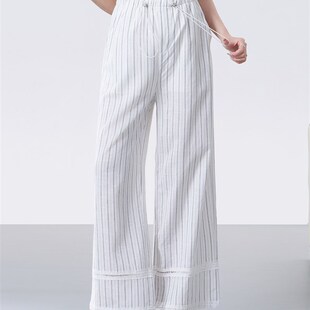 小个子 适合怀孕期间 没有腹部支撑 蕾丝阔腿裤 2025新款