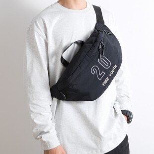 潮牌时尚 休闲斜挎包轻便街头运动斜肩包骑行包 男女胸包大容量个性