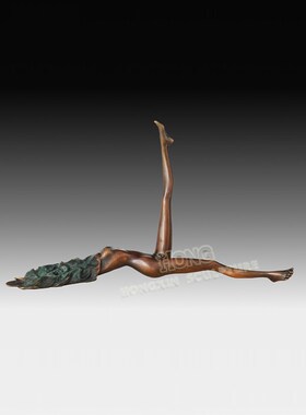 铜雕塑青春少女LE098099欧式人物工艺品酒店客厅书房Y家居桌面摆