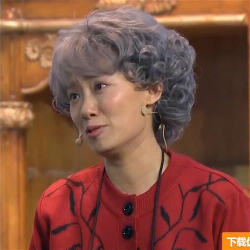 老奶奶假发中老年气质妈妈灰白色短卷蓬松女时尚舞台话剧小品道具,美发护发/假发,演出假发,淘宝优惠券,粉丝福利购,淘宝优惠卷