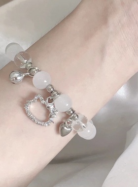 hellokitty铃铛diy手链闺蜜手环