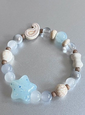 星星海岸原创夏日海盐星串珠手链