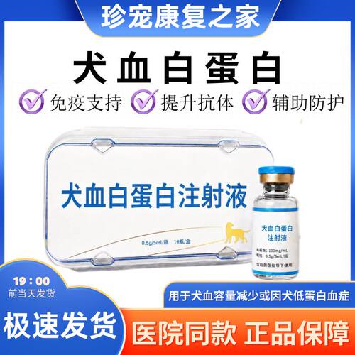 犬血白蛋白狗狗犬烧伤营养不良