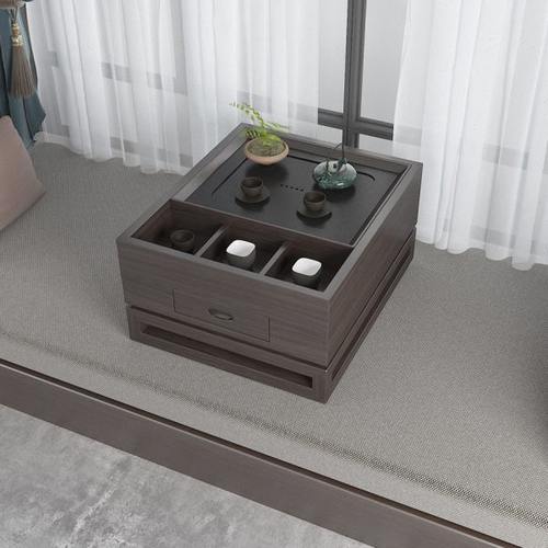 新中式飘窗桌炕桌炕几矮桌榻榻米实木家用现代简约泡茶台乌金石