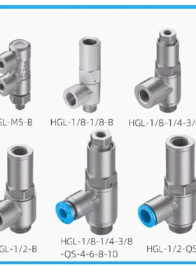 FESTO单向阀HGL-M5-1/8-1/4-3/8-1/2-4-6-8-10-12-B 530030530031