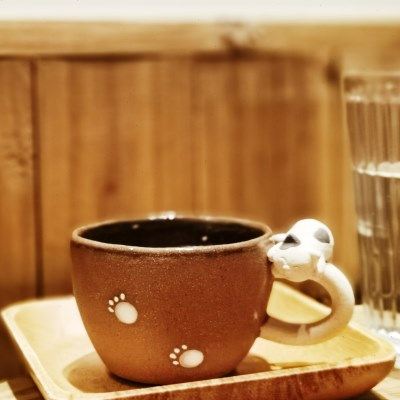 手作粗陶日式咖啡杯小花瓶家居桌面摆件北欧简约创意粗陶花器礼品