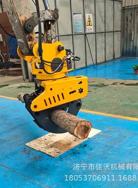 抱夹伐树机挖抱夹锯机挖机伐树0机伐树机锯6挖掘夹EYR伐一体机