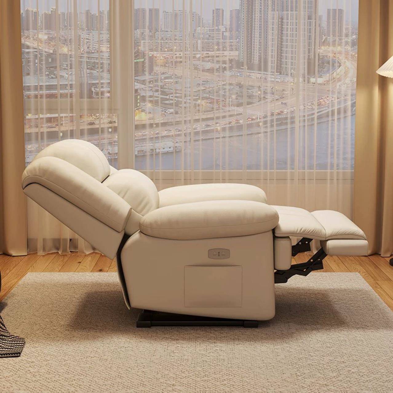 T电动多功能椅太单人沙发客睡厅空头等沙发舱可可躺QPWOAYZM按摩