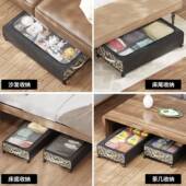 跨境可折叠带滑轮衣整理家用架大容防尘Z CD2401无纺物布铁量艺床