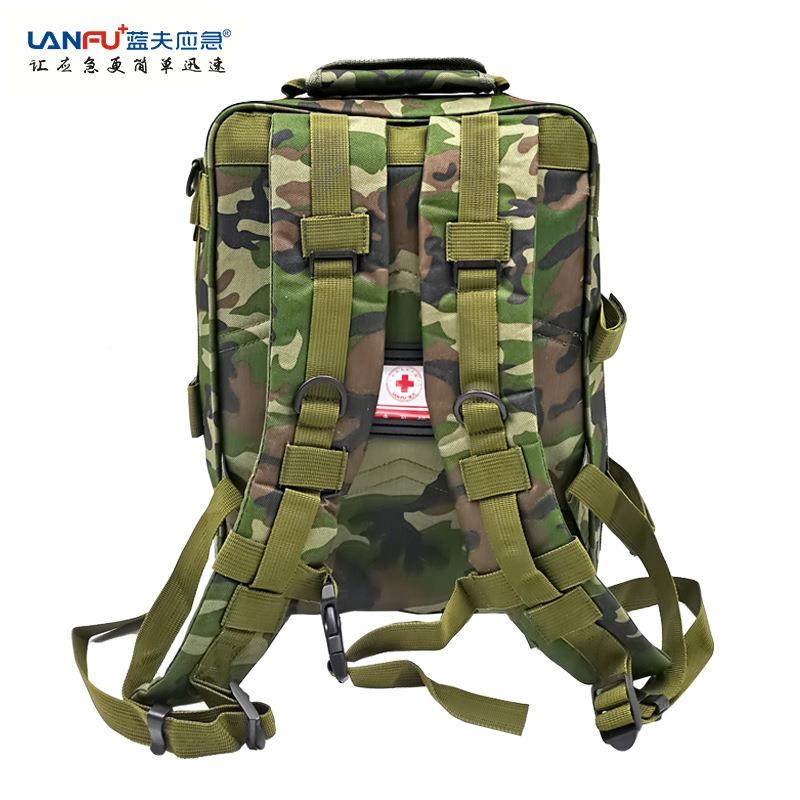 蓝人防急包家庭应LF-12105急物资储应备夫双肩物背囊防灾减损资