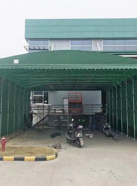 惠州户外拉停车遮雨阳遮推棚大型流快物WF-00123递伸缩雨棚移动伸