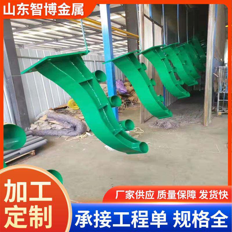 桥梁防撞栏杆钢板立柱Q235铁铸铸钢250立柱河家道不锈立钢柱厂现