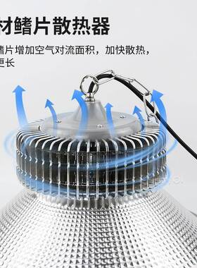 LED厂房灯片工工矿灯车间吊程OUK工厂仓库鳍天棚体育馆篮球场灯照