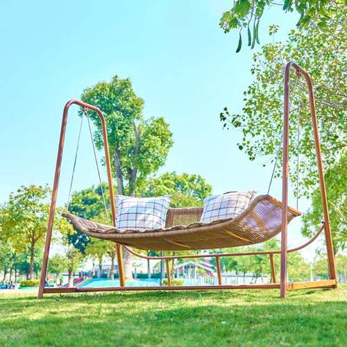 秋千户外庭花园吊椅家阳台室外内用CF7701室外院室双人吊床懒人荡