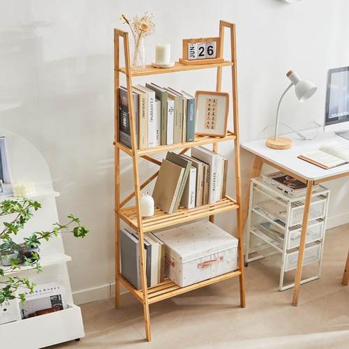 梯架多层书架置形物架SJ-LSZ-4落地架卧室客厅展示简易储物架书桌