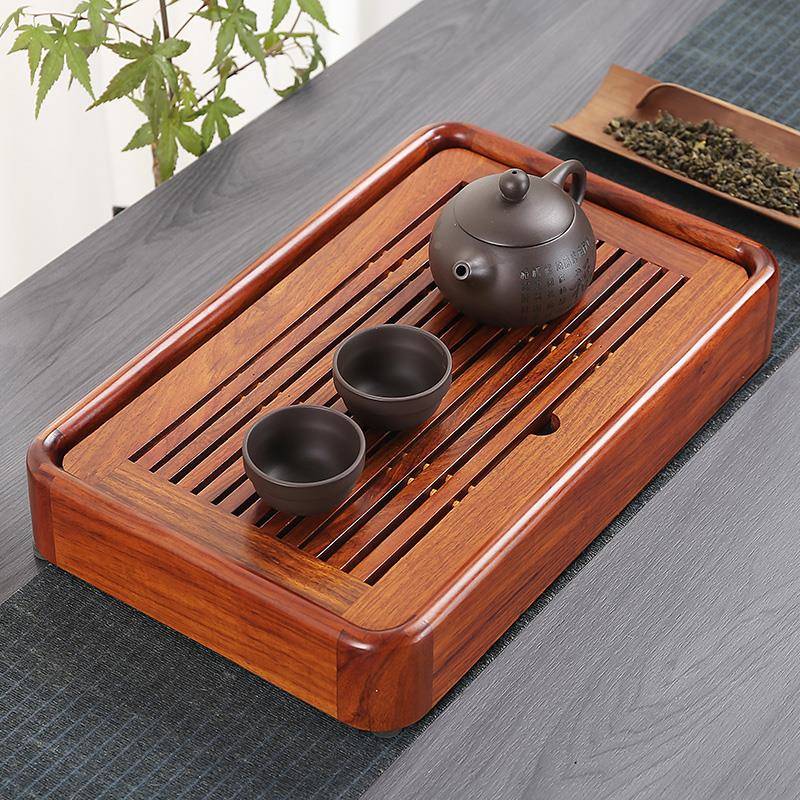 简约号盛水trkrk茶盘家茶台花梨黑檀实木用储水迷你茶海具套茶装