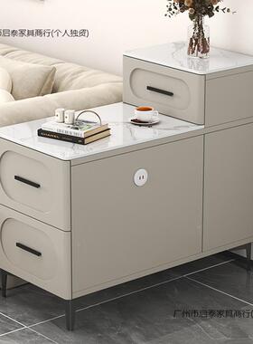 Tal沙边发边柜侧柜简约代客厅茶几现小桌子茶水柜用无品牌/边几桌