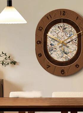 拉德古风带钟DUX美表挂墙客厅意挂钟法式复古餐厅中饭厅装创饰画