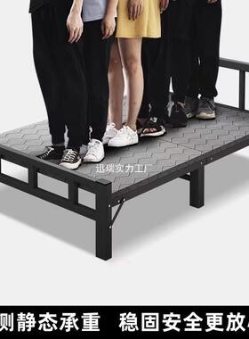叠床单床家用简易办公午室小床宿舍休成折人午睡25546出租人屋铁