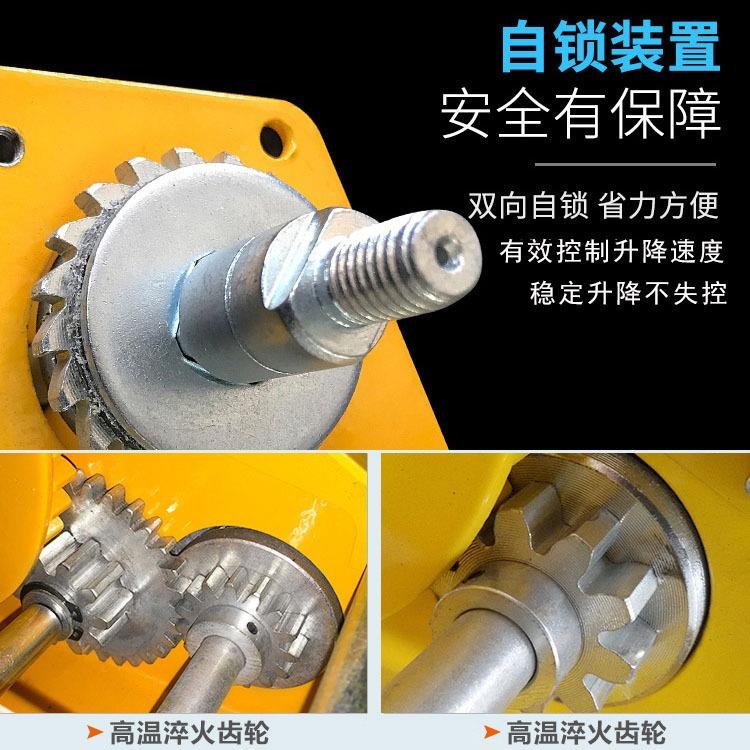 双向自锁51手摇绞盘JC-120BS型L动钢丝绳牵引手手摇0绞车