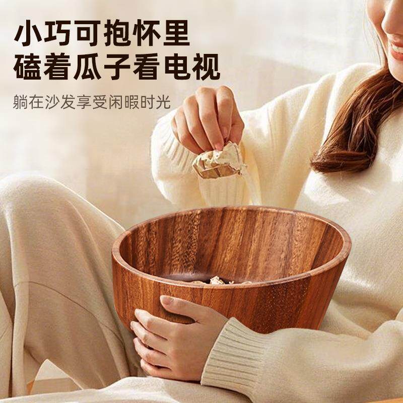 胡桃木面垃桌面垃圾圾高桶颜值瓜子果皮收纳桶家用桌客茶几厅杂物