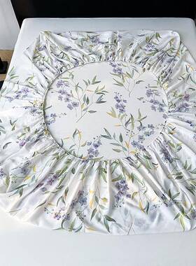 高端莱赛JM-26578尔天丝笠罩单件凉夏季轻奢感床保冰丝床罩床垫罩