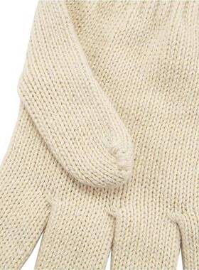 植全棉纱线手点塑绒半皮手套劳保65112副加厚0型套冬季款ASF005