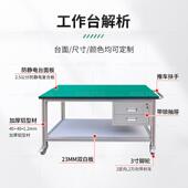 型材防静电周转车双层动工物作铝台带移轮车间料手推车三443层带