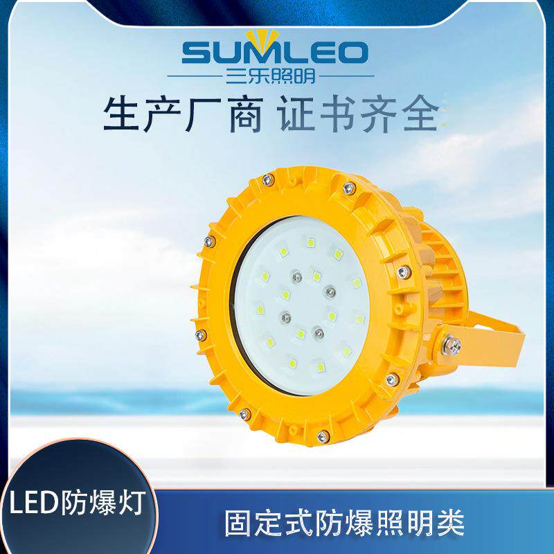 圆形led防爆灯SLD330030/40/50W隧道加油站投光灯支架吸顶
