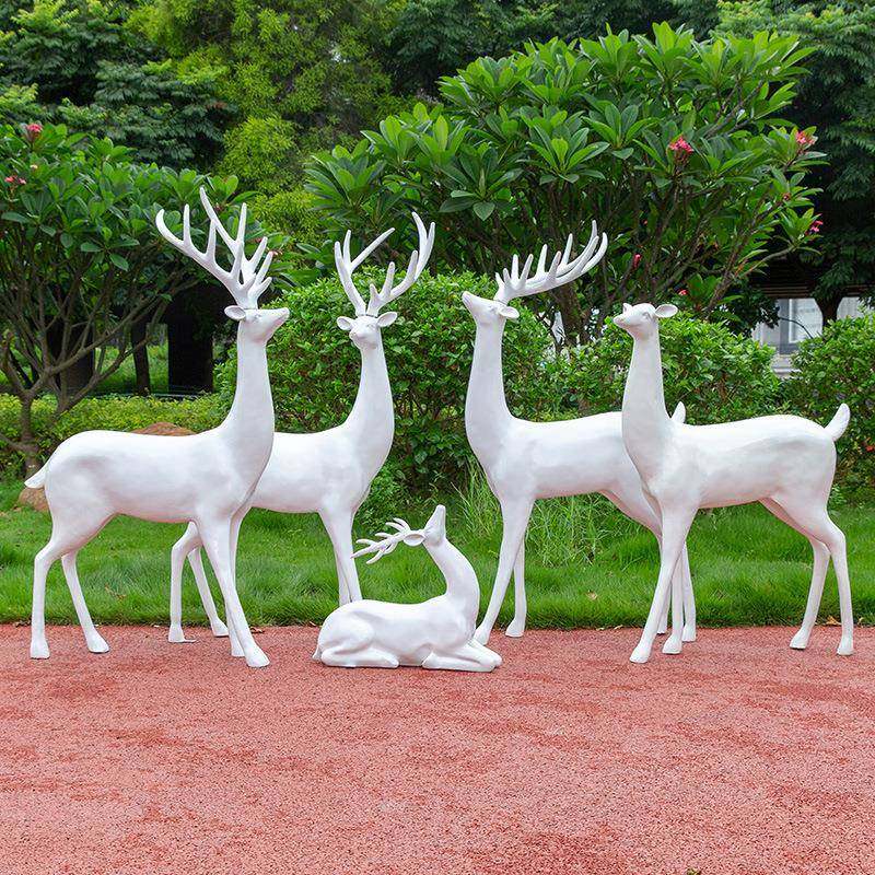 户外玻璃钢仿真白鹿动物雕塑园林景观摆件婚庆麋鹿美陈梅花鹿装饰,畜牧/养殖物资,畜牧/养殖器械,淘宝优惠券,粉丝福利购,淘宝优惠卷