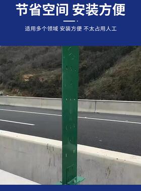 树叶型绿色防眩板厂家高速公路车道隔离遮钢光板Z型玻璃防眩字板
