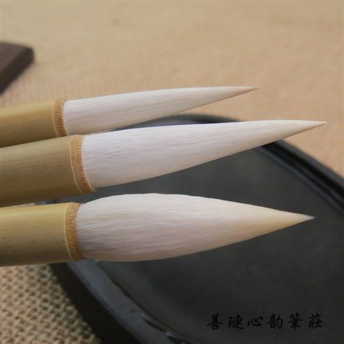 宿纯羊毫大中小长锋毛笔/善琏纯羊毫湖笔库藏细光锋老笔头精制