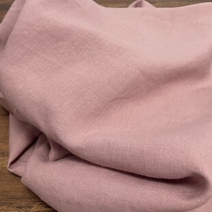 布久以逅纯汉麻面料纯色上衣外套衬衫裤子料砂洗工艺素色布料麻料