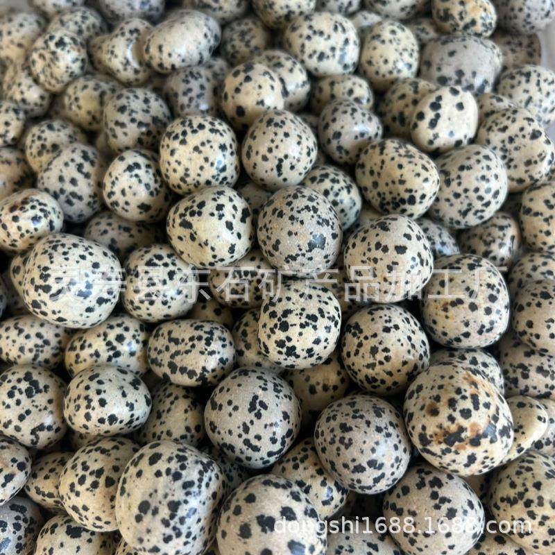 斑点石 豹纹石 黑点石裸石打磨抛光盆景装饰石