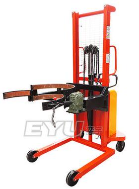 PDS500-15AH-EX防爆铁桶倒料车倒桶机手动翻转电动升高油桶搬运车