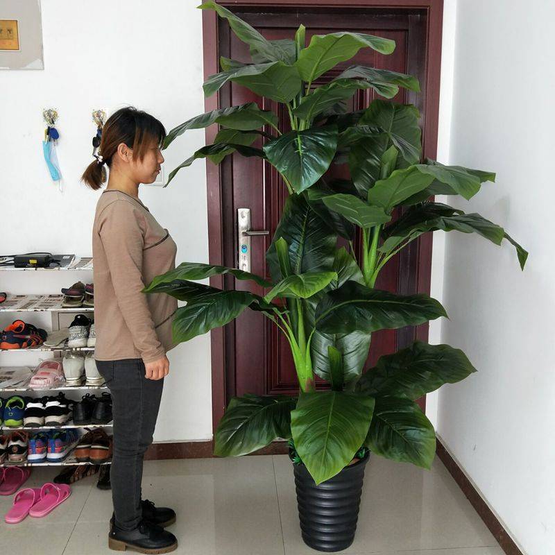 假绿植树发财树植物落地盆栽大型客厅盆景假花塑料花装饰赵之吴