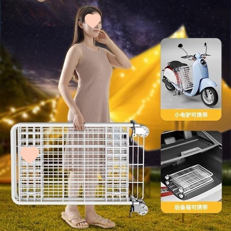摆摊小推车促销车一秒收摊摆地摊折叠架子花车夜市摆摊桌货架