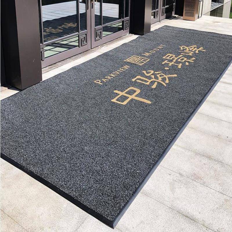 菠萝纹地毯LOGO尺寸酒店大门口除尘脚垫商场大厦售楼部门口地垫