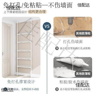 门后物架置空间利用多夹壁挂篮书架子顶层JyjJme85天立地窄缝收纳