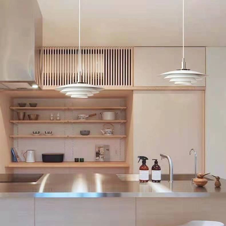 全光谱丹麦现代简约岛台Ph5灯设计感灯具餐厅法式奶油风飞碟吊灯