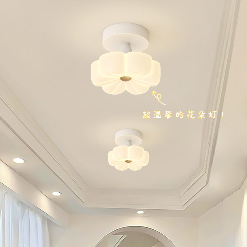 走廊灯过道灯现代简约创意个性玄关灯衣帽间灯阳台灯奶油风吸顶灯