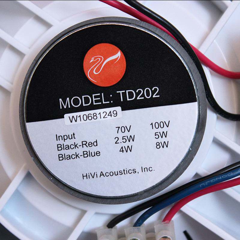 Hivi/惠威 TD202 吸顶喇叭嵌入式音箱 吊顶音响天花喇叭吸顶音响