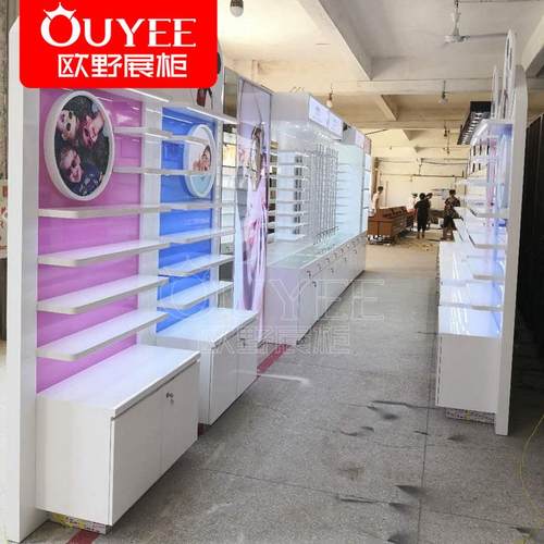 时尚眼镜展示柜货柜简约木质烤漆陈列柜多层墨镜太阳眼镜展示架