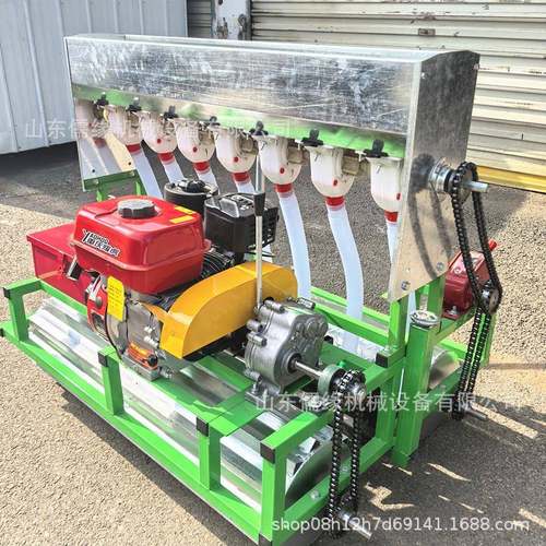 蔬菜播种机电动勺式种菜机汽油自走小颗粒点播机