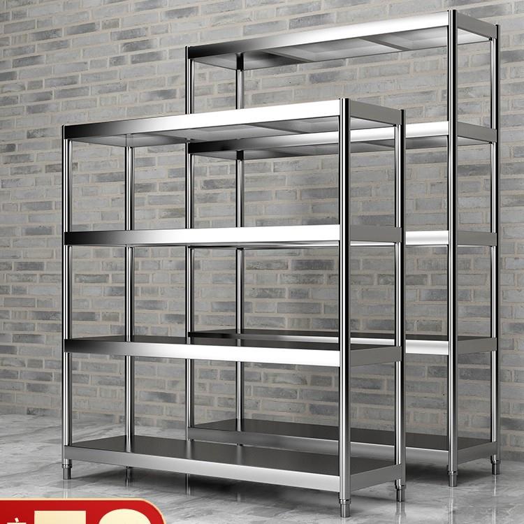 cs五层货架多层仓库家用厨房不锈钢架子收纳阳台定制落地置物架